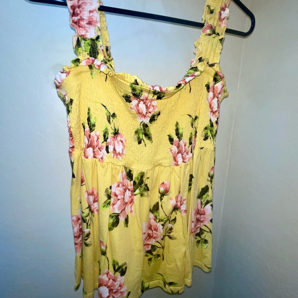 Torrid Yellow Floral Tank